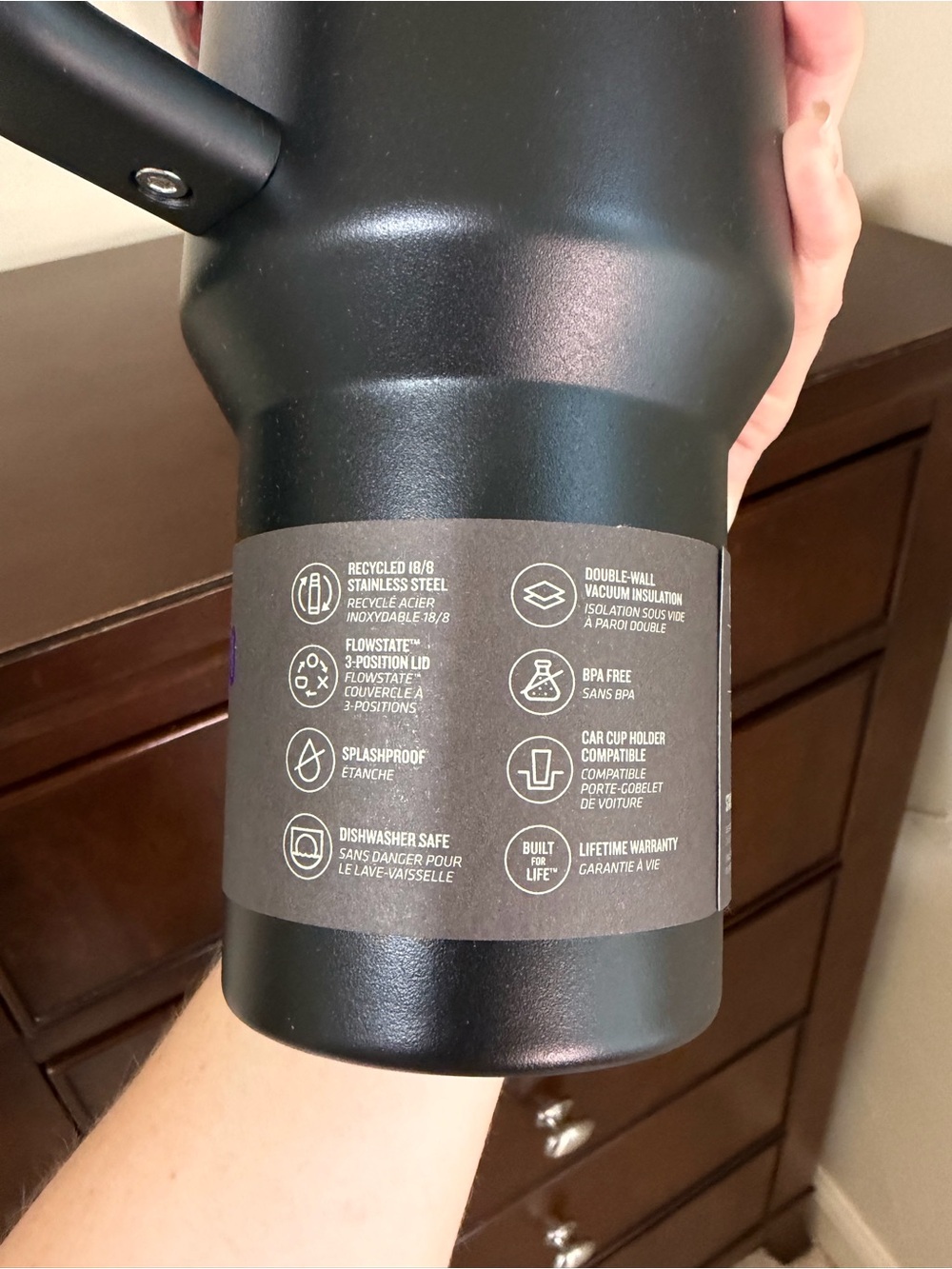 SOLD Stanley Black Chroma Collection 40 oz Quencher H2.0 Tumbler with Flowstate - Picture 9 of 17